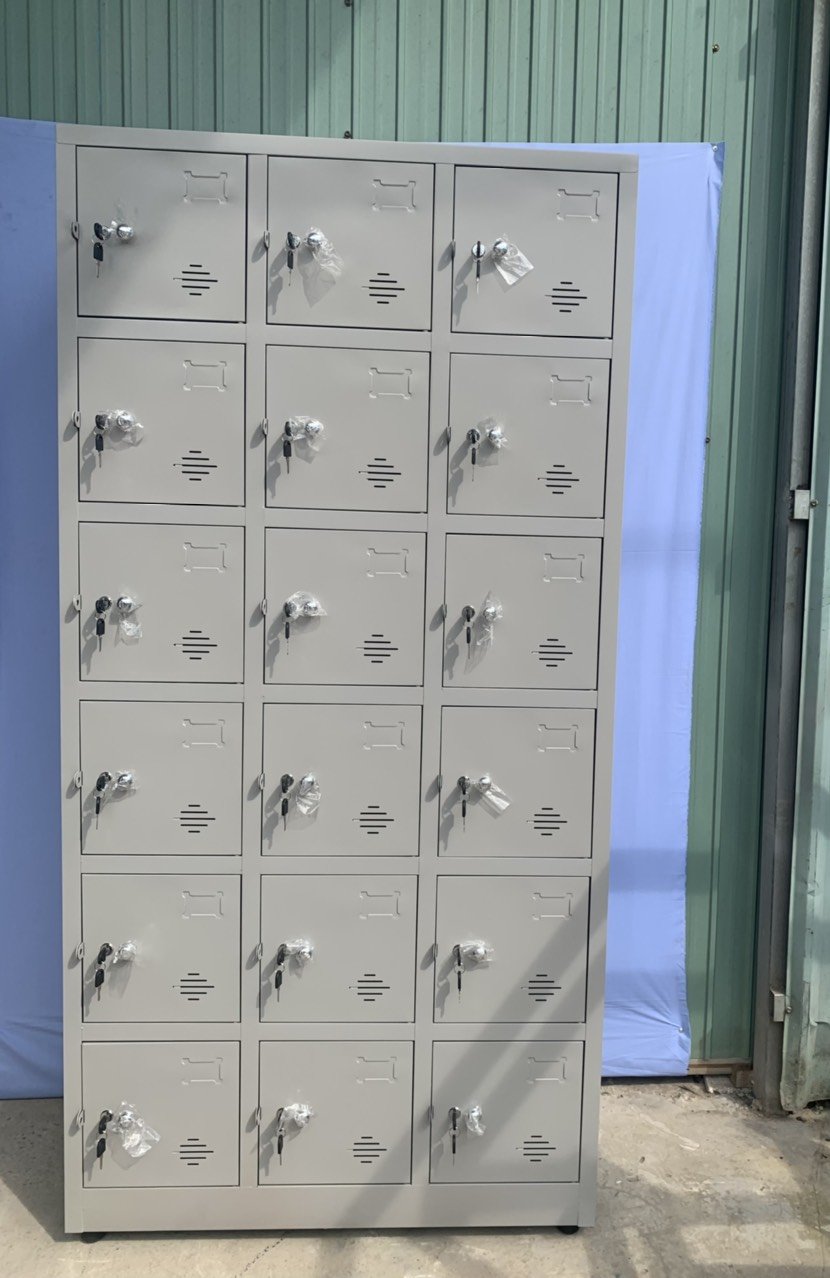 Tủ locker hàn liền 18 ngăn